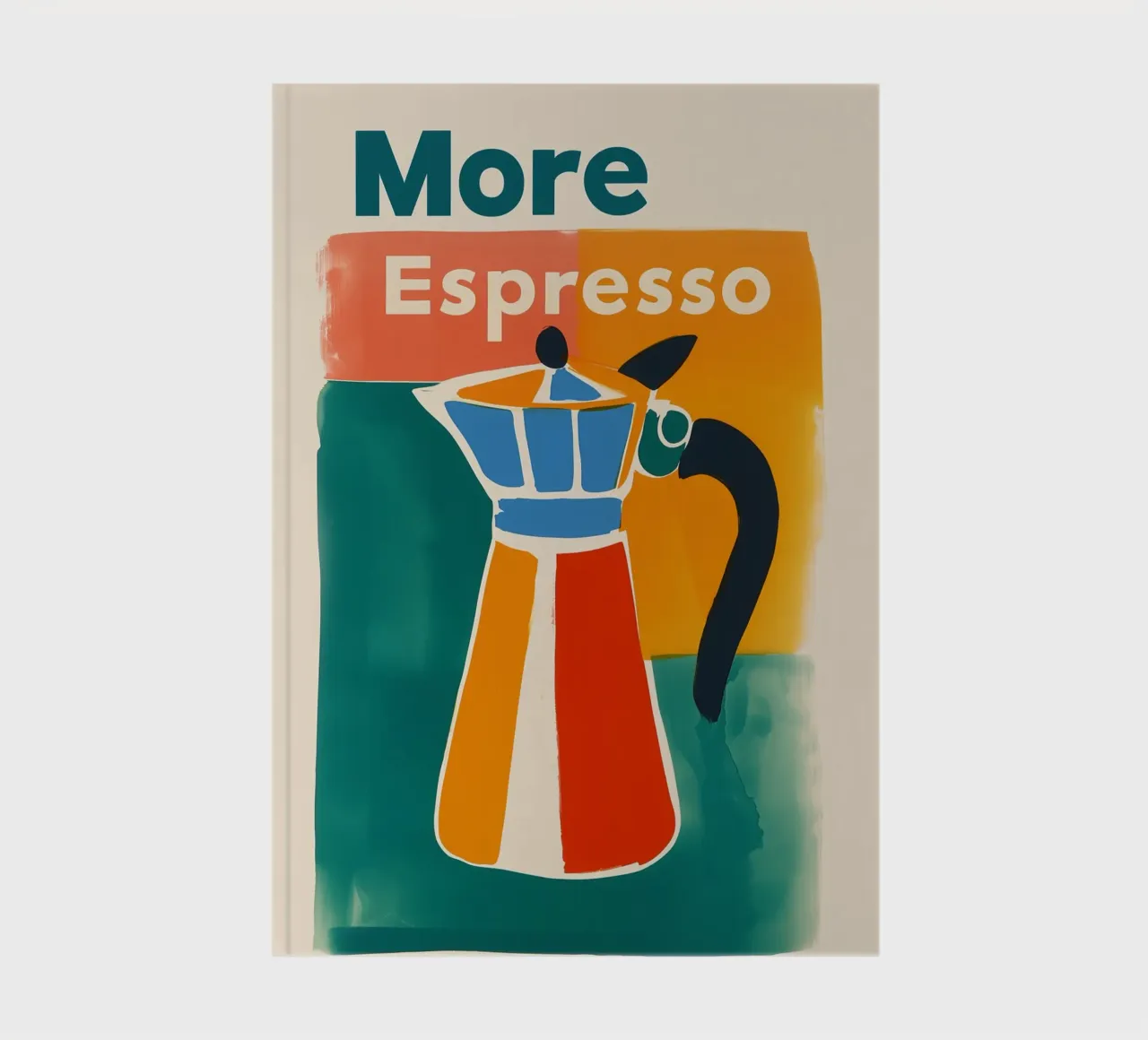 "Meer Espresso" Retro Kanne notitieboek van Carinaprint