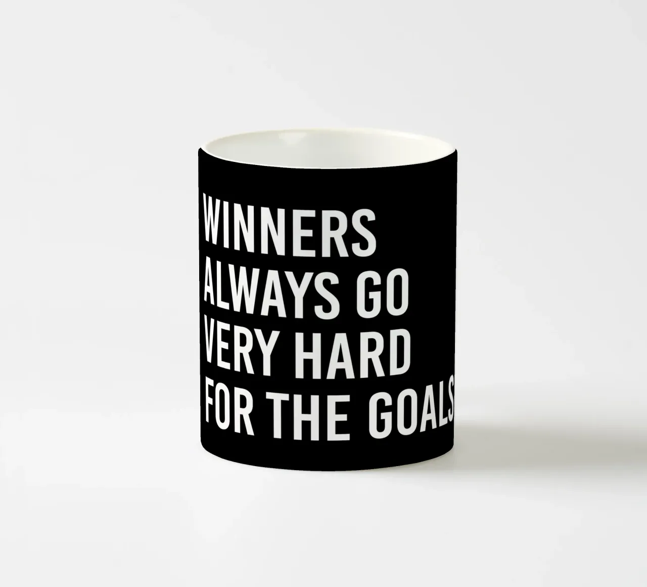 Winners always go very hard for the goals tazza in ceramica da happieeagle
