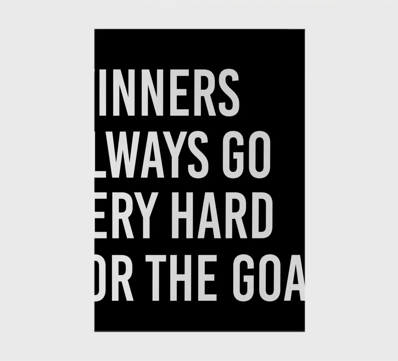 Winners always go very hard for the goals notebook by happieeagle