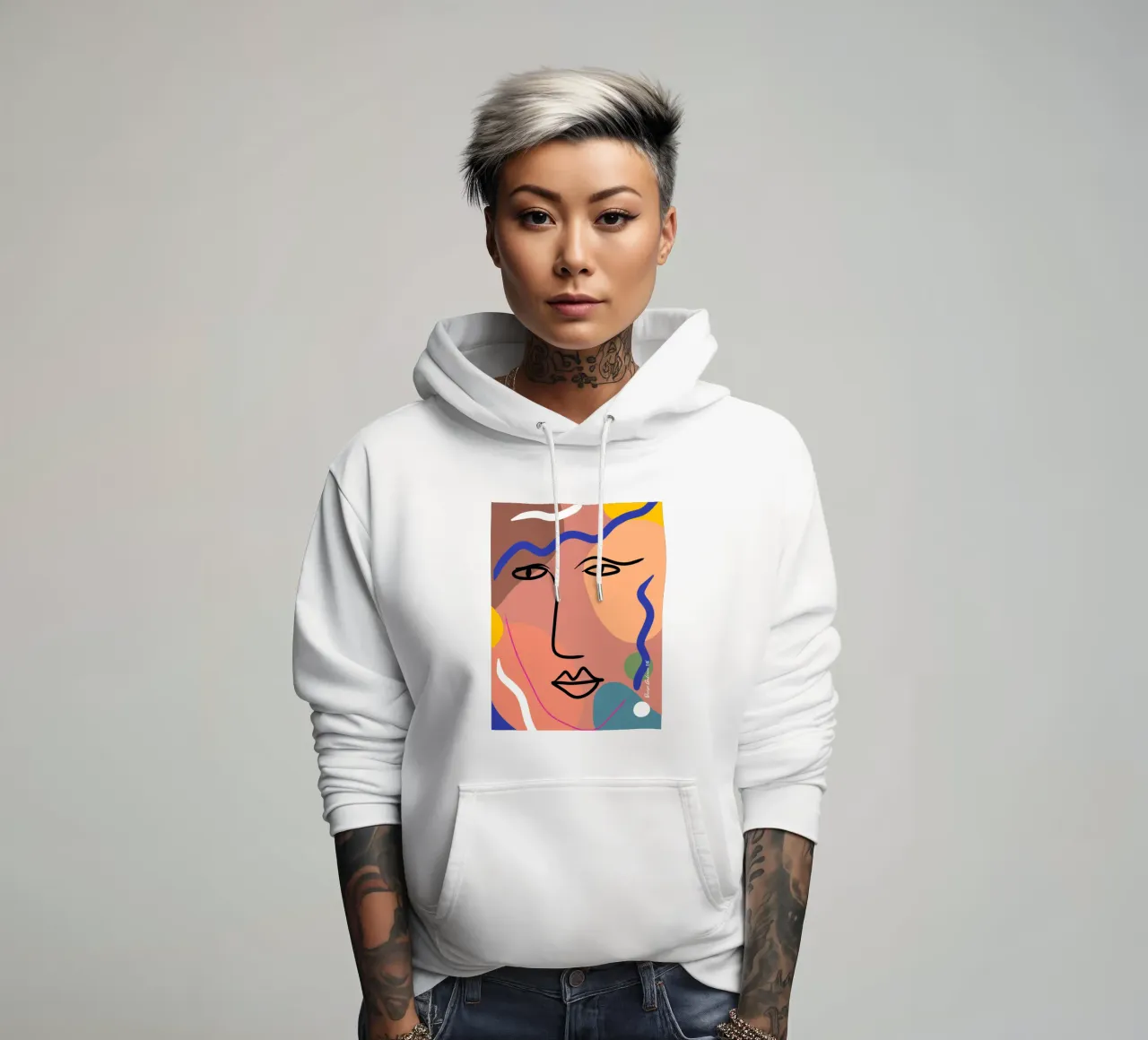 Harmonious Layers felpa con cappuccio da Mike Leymi