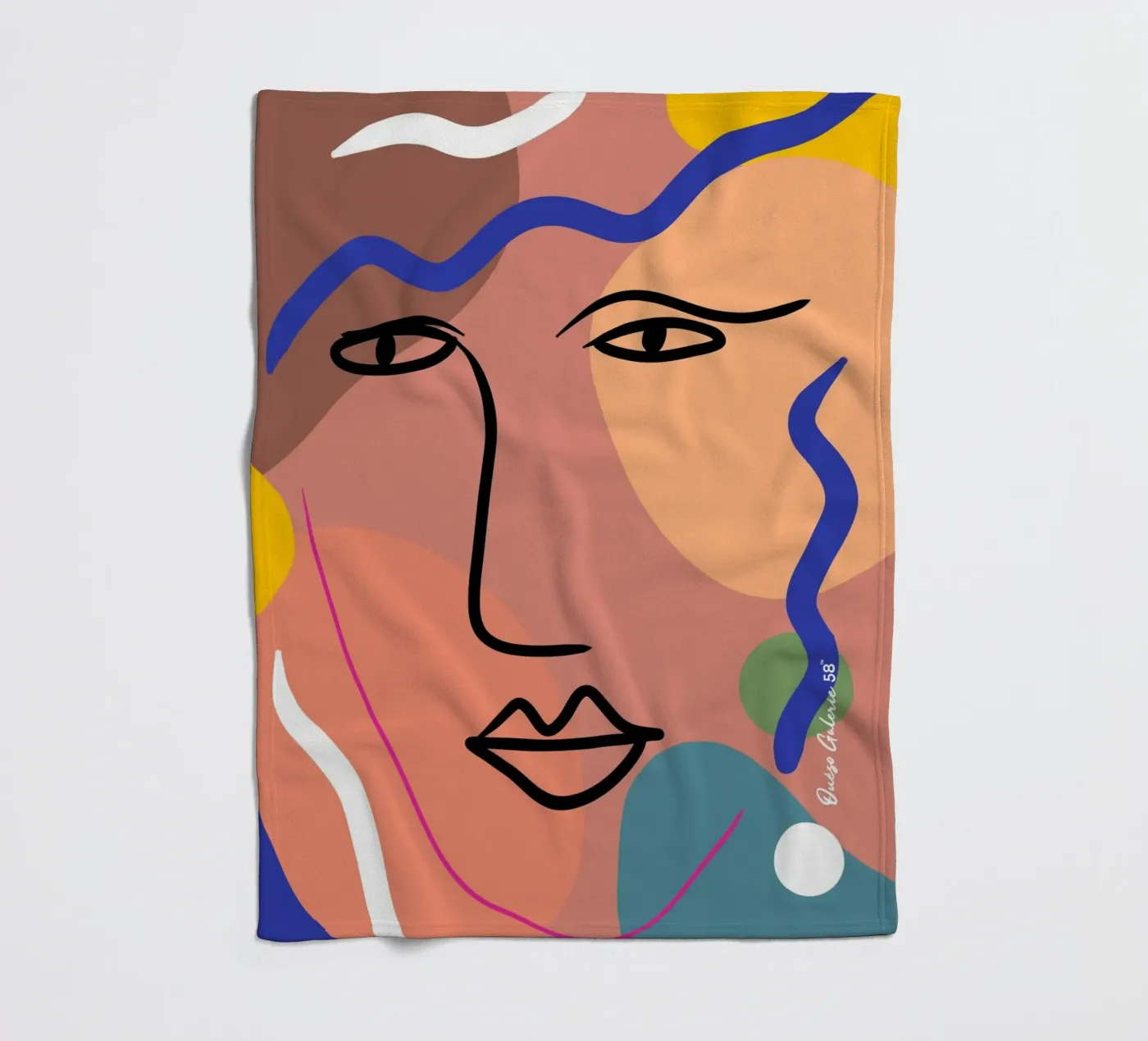 Harmonious Layers fleece blanket by Mike Leymi