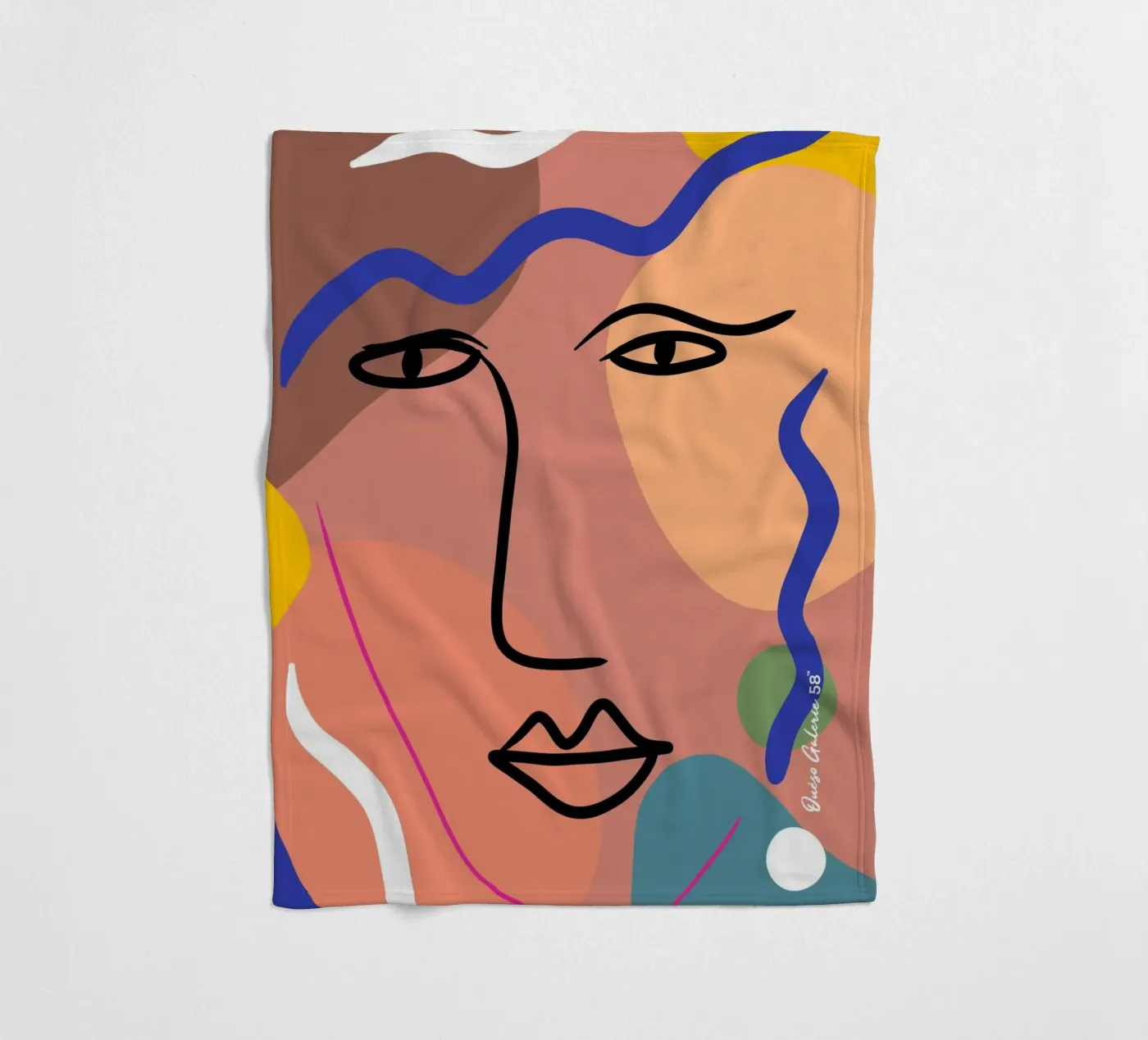 Harmonious Layers fleece blanket by Mike Leymi