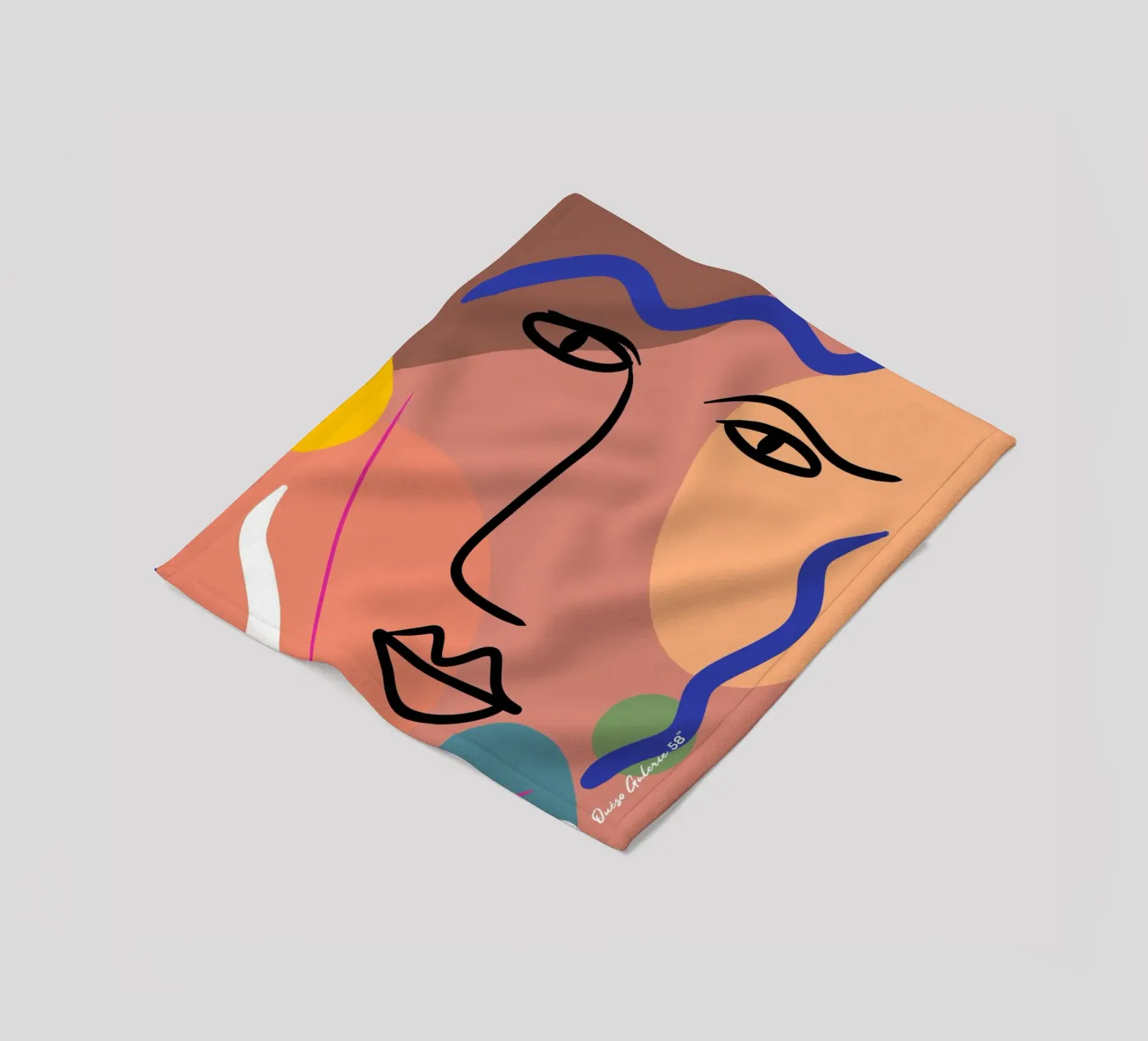 Harmonious Layers fleece blanket by Mike Leymi