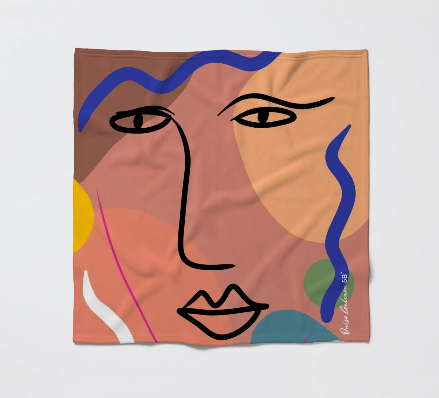 Harmonious Layers fleece blanket by Mike Leymi