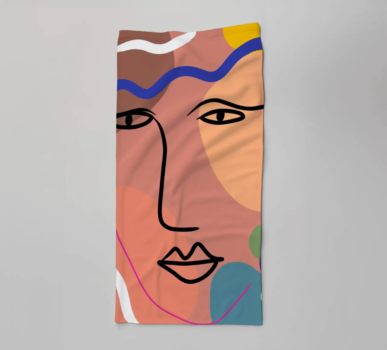 Harmonious Layers towel by Mike Leymi