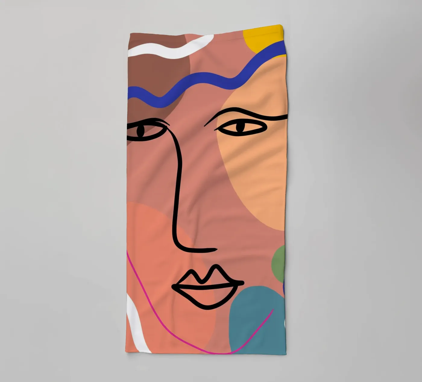 Harmonious Layers towel by Mike Leymi