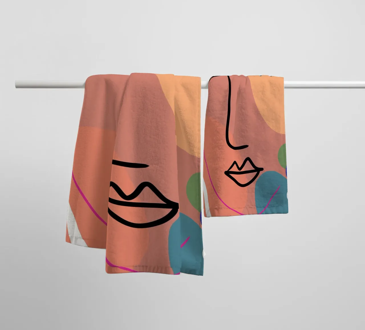 Harmonious Layers towel by Mike Leymi
