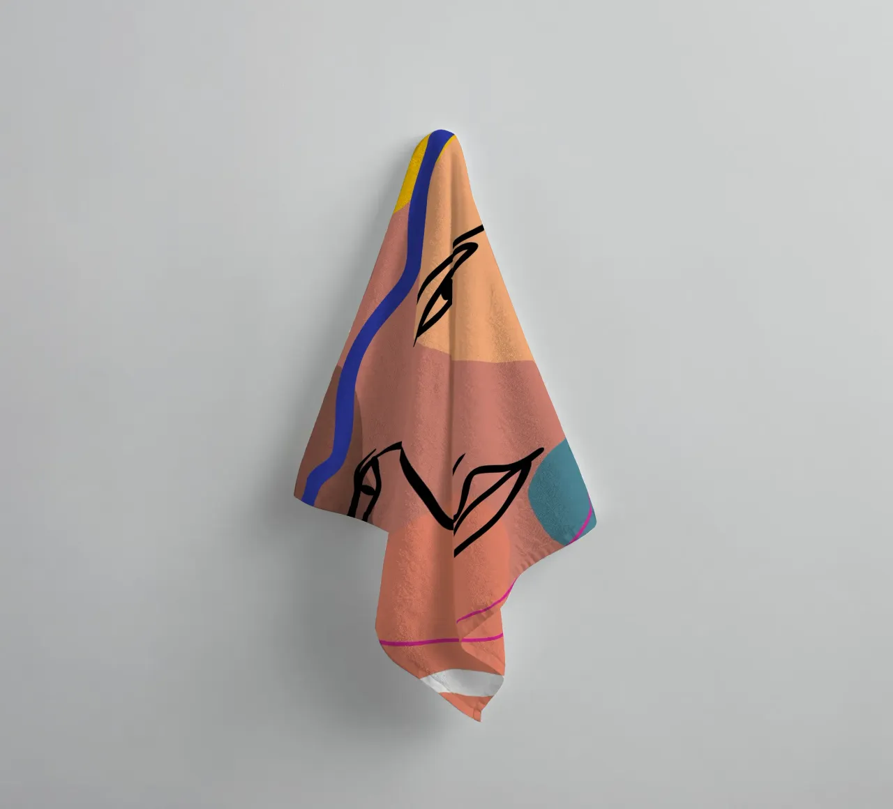 Harmonious Layers towel by Mike Leymi