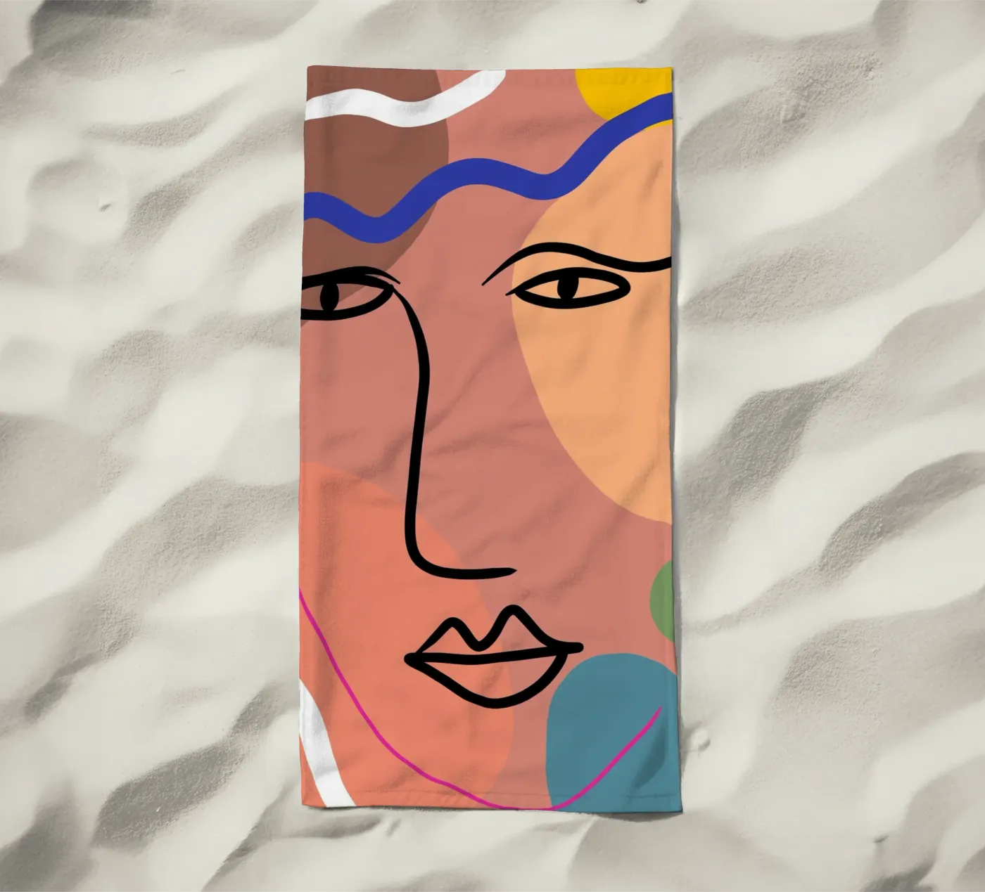 Harmonious Layers beach towel by Mike Leymi