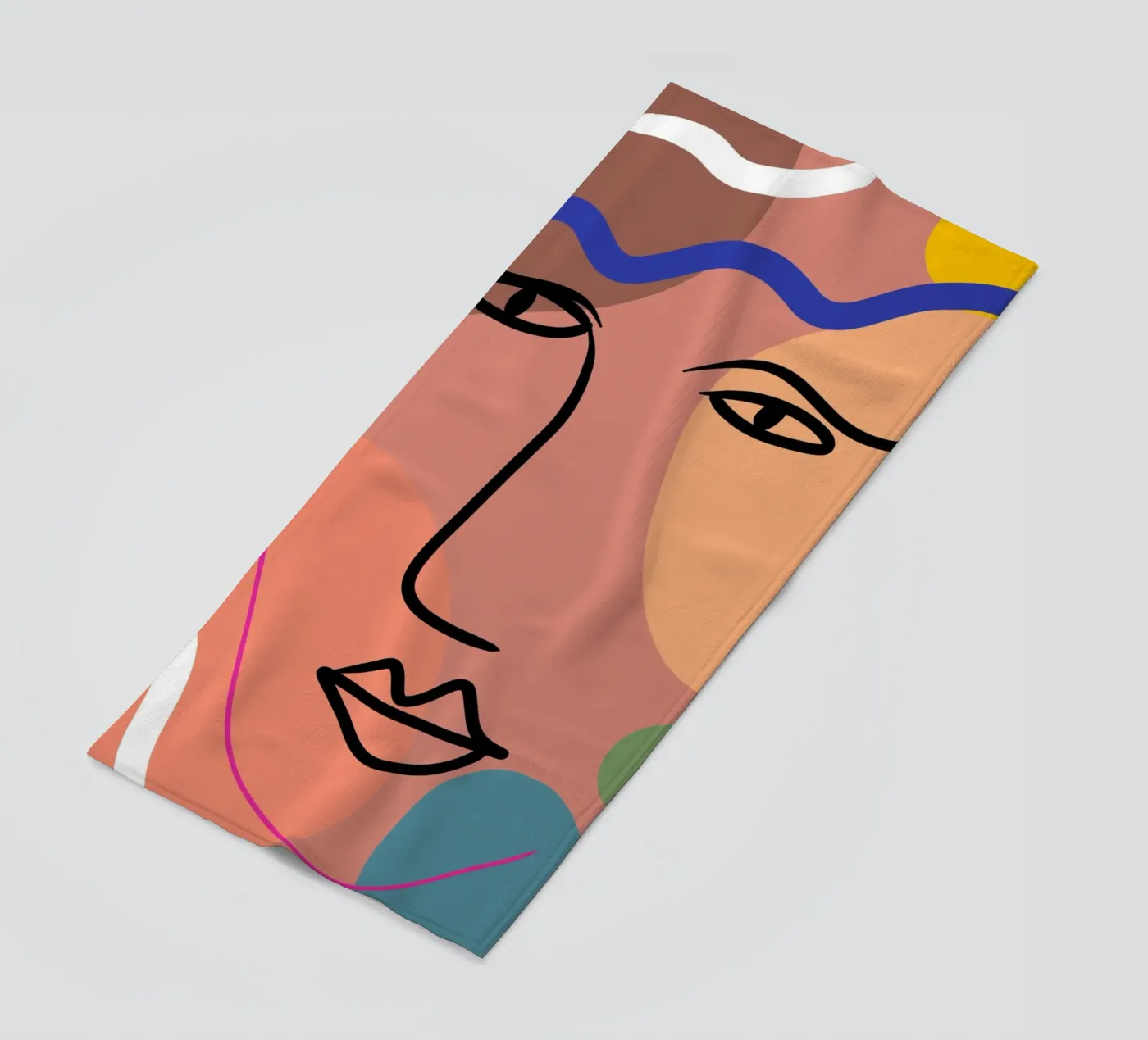 Harmonious Layers beach towel by Mike Leymi
