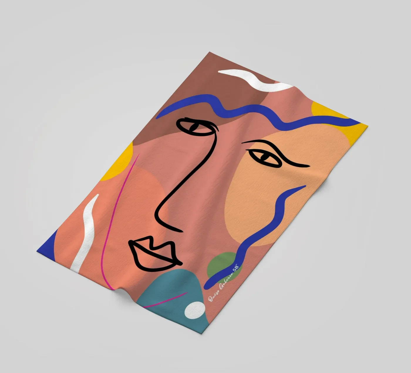 Harmonious Layers beach towel by Mike Leymi