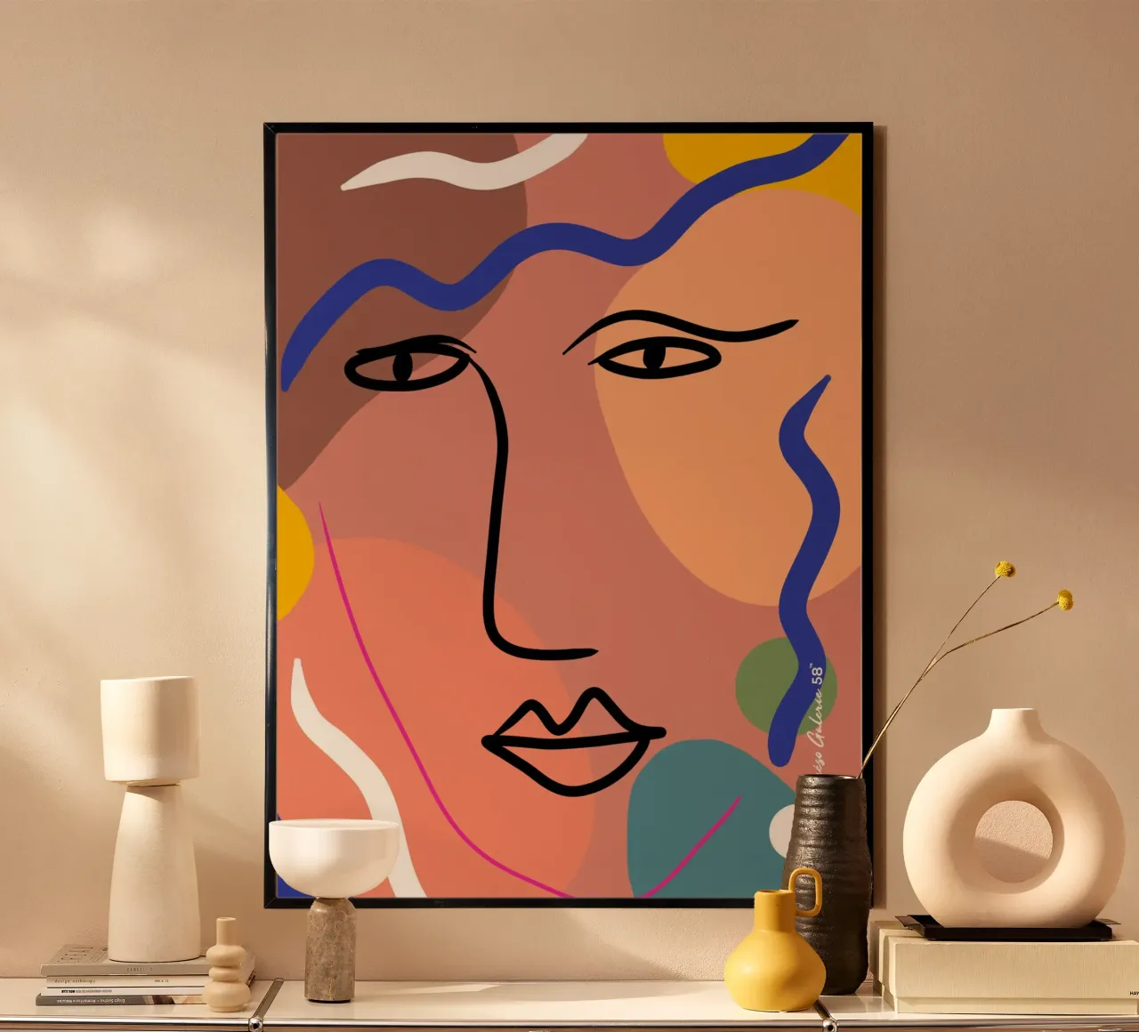 Harmonious Layers poster by Mike Leymi