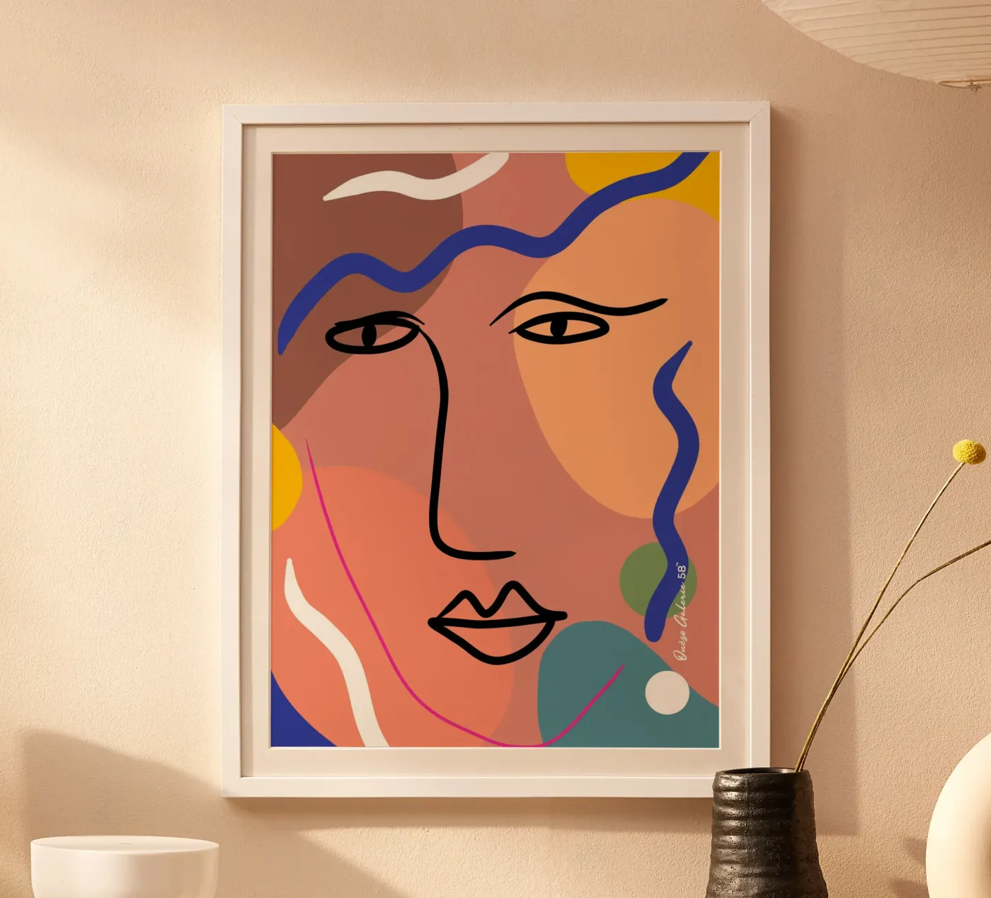 Harmonious Layers poster van Mike Leymi