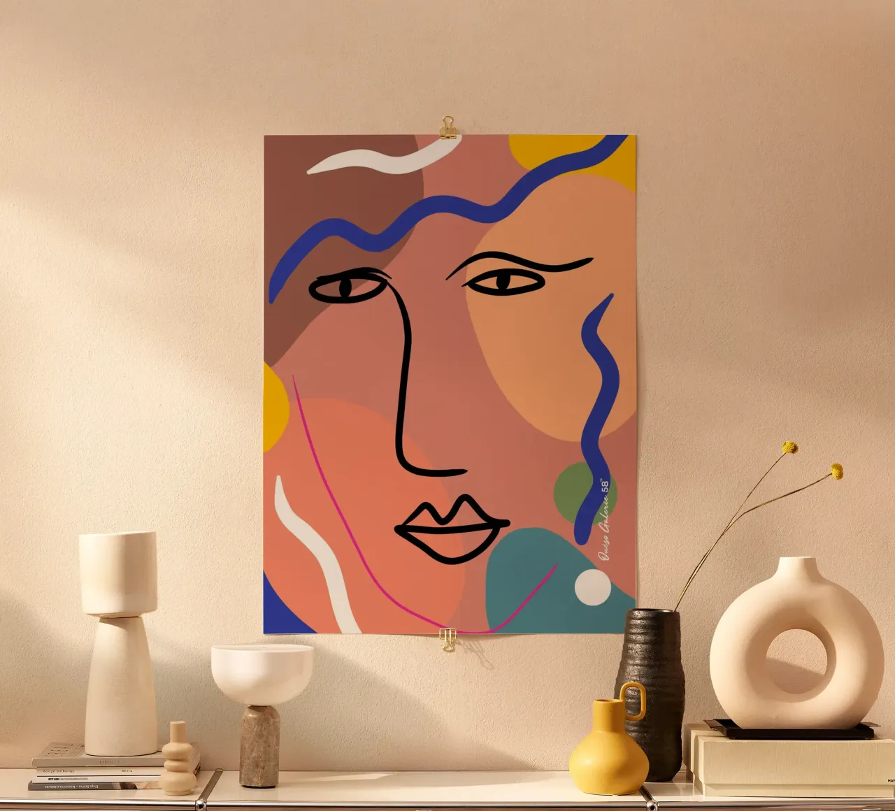 Harmonious Layers poster by Mike Leymi