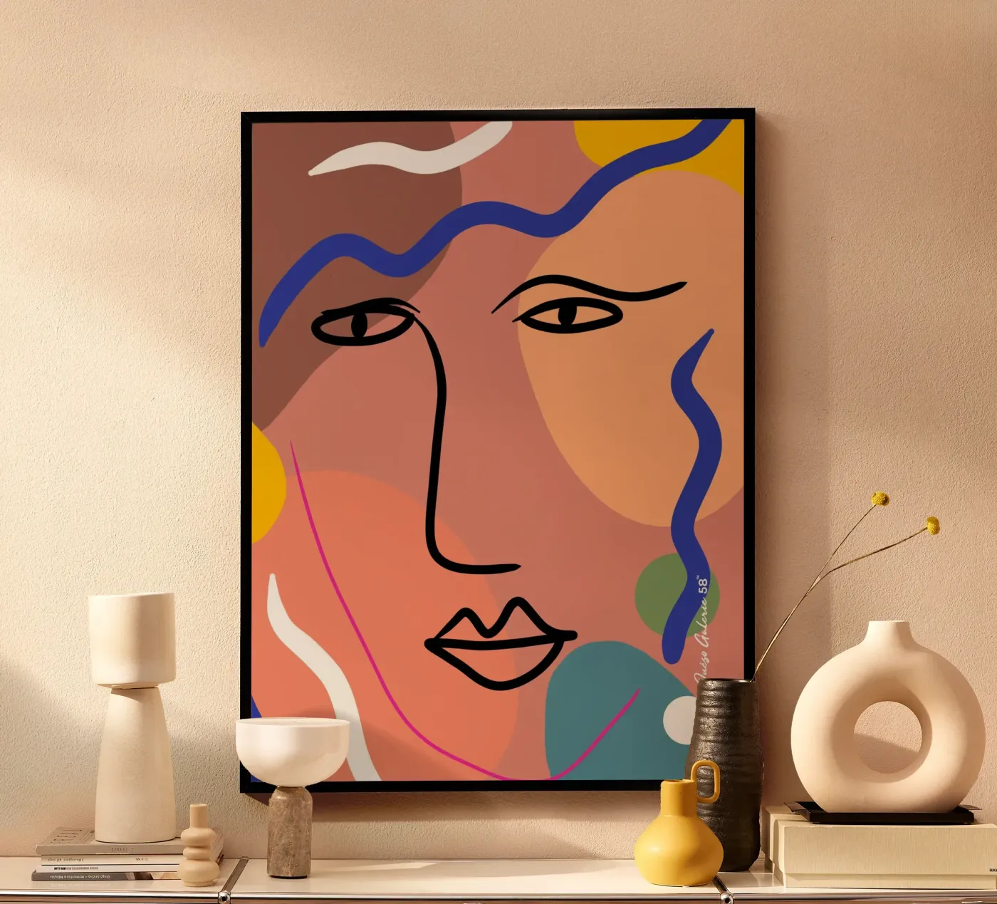 Harmonious Layers poster van Mike Leymi