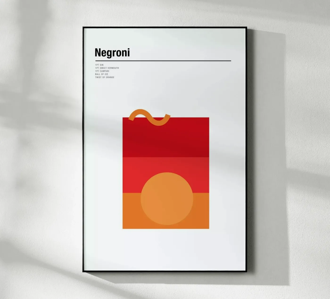 Negroni acrylic glass by Nick Barclay