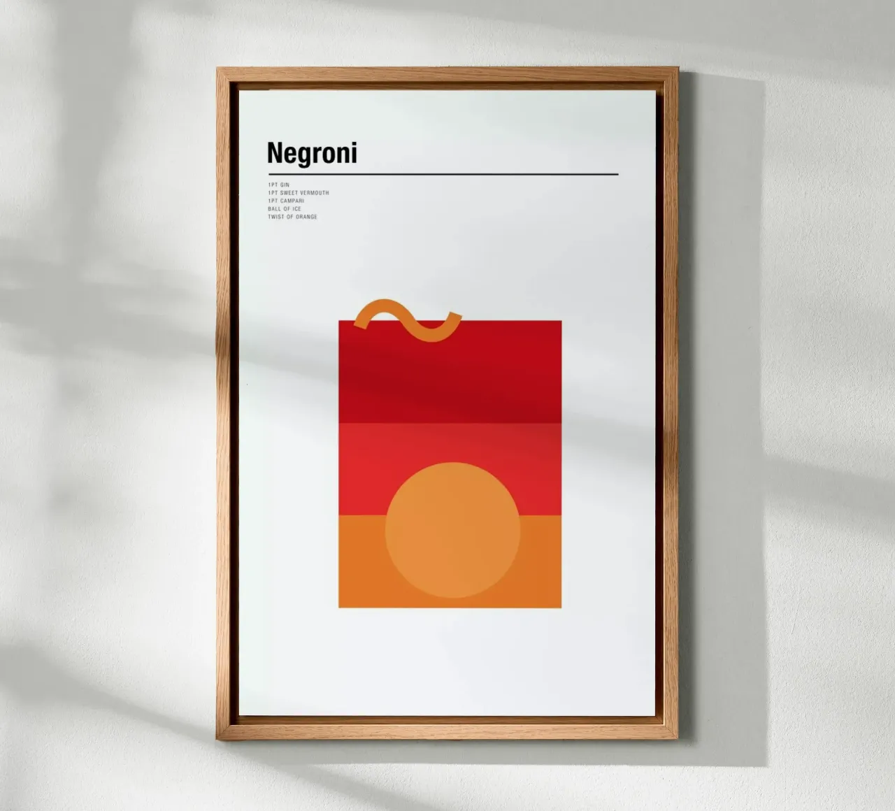 Negroni tela con Cornice a cassetta da Nick Barclay