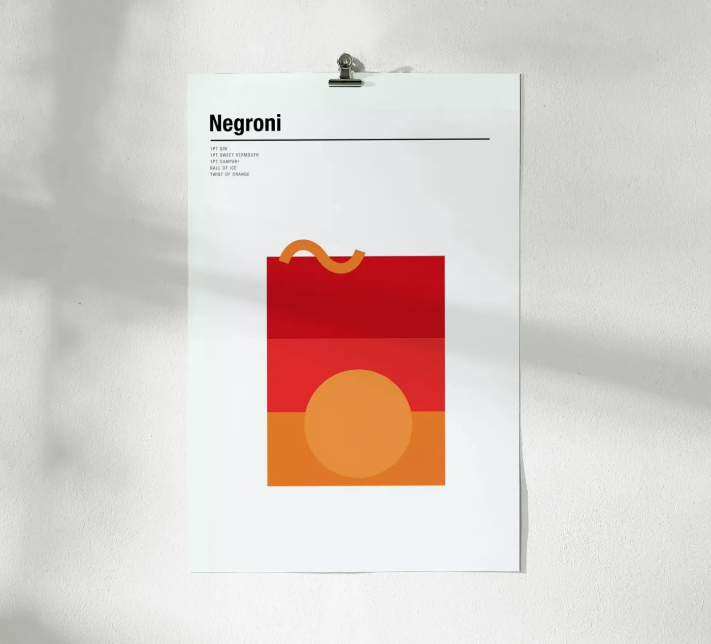 Negroni poster van Nick Barclay