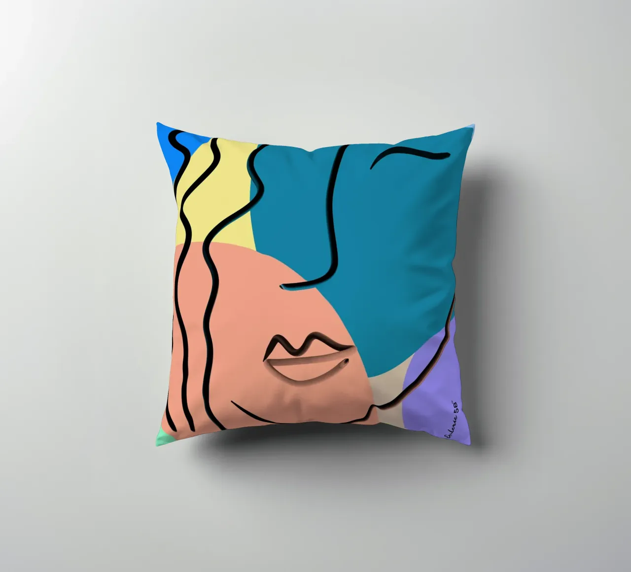 Shifting Colors cuscino da Mike Leymi
