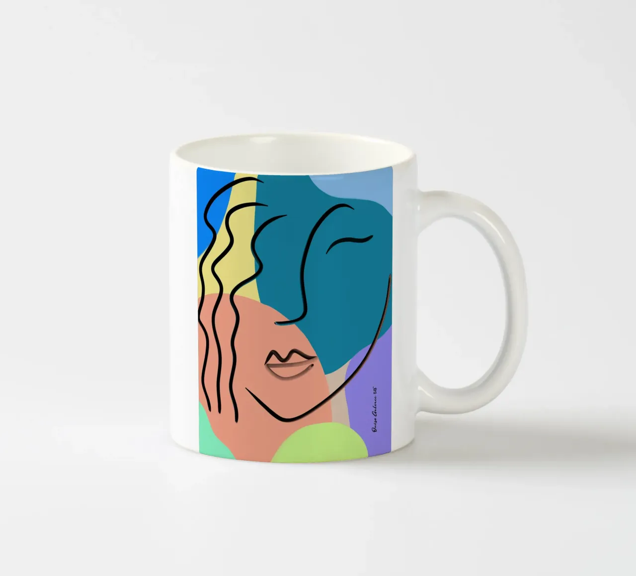 Shifting Colors tazza in ceramica da Mike Leymi