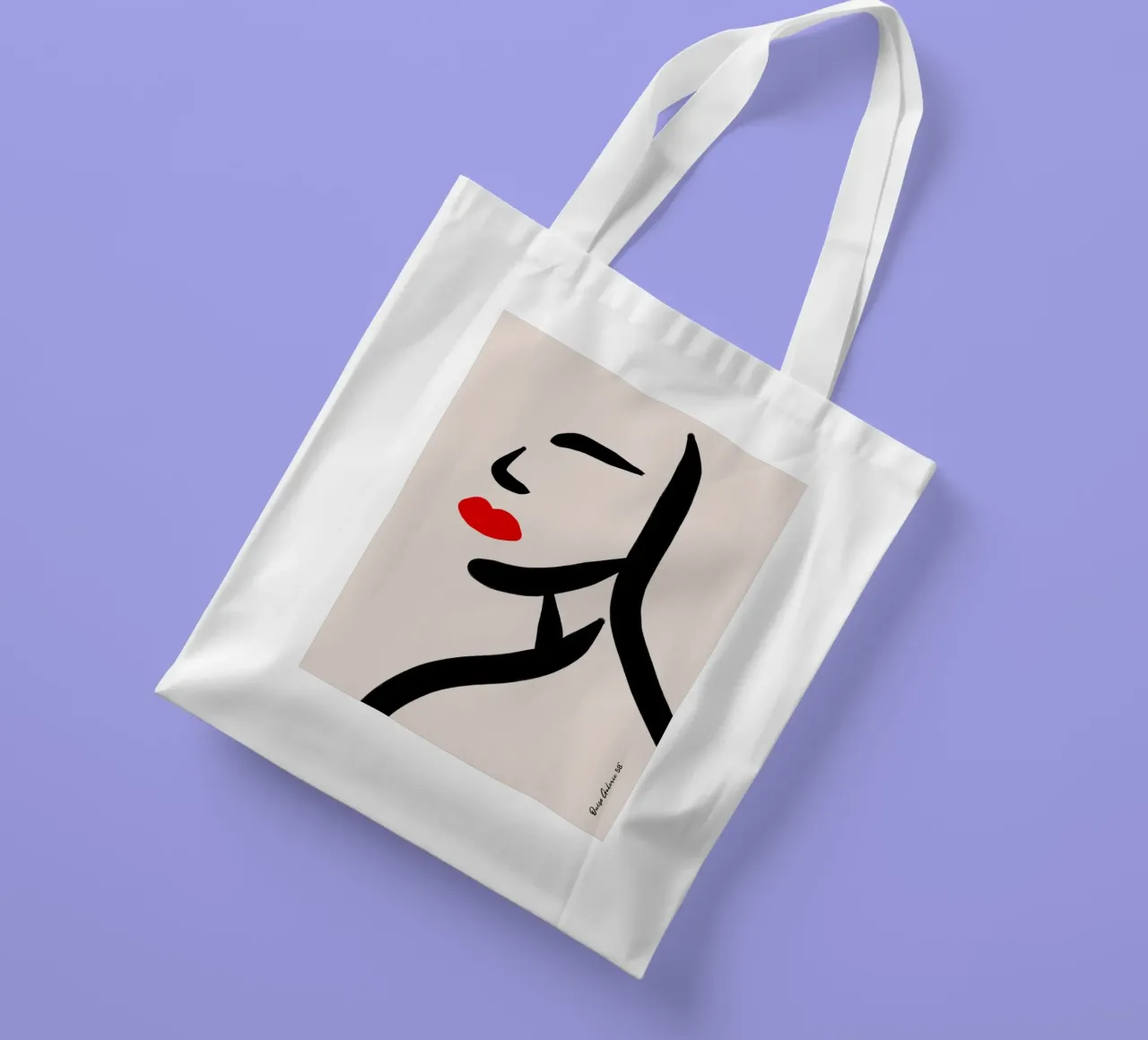 Joyful Fragments borsa in juta da Mike Leymi