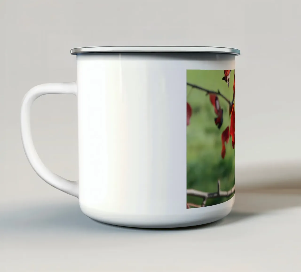 Foglie d'autunno tazza in smalto da Alexandra Joseph Fotomomente