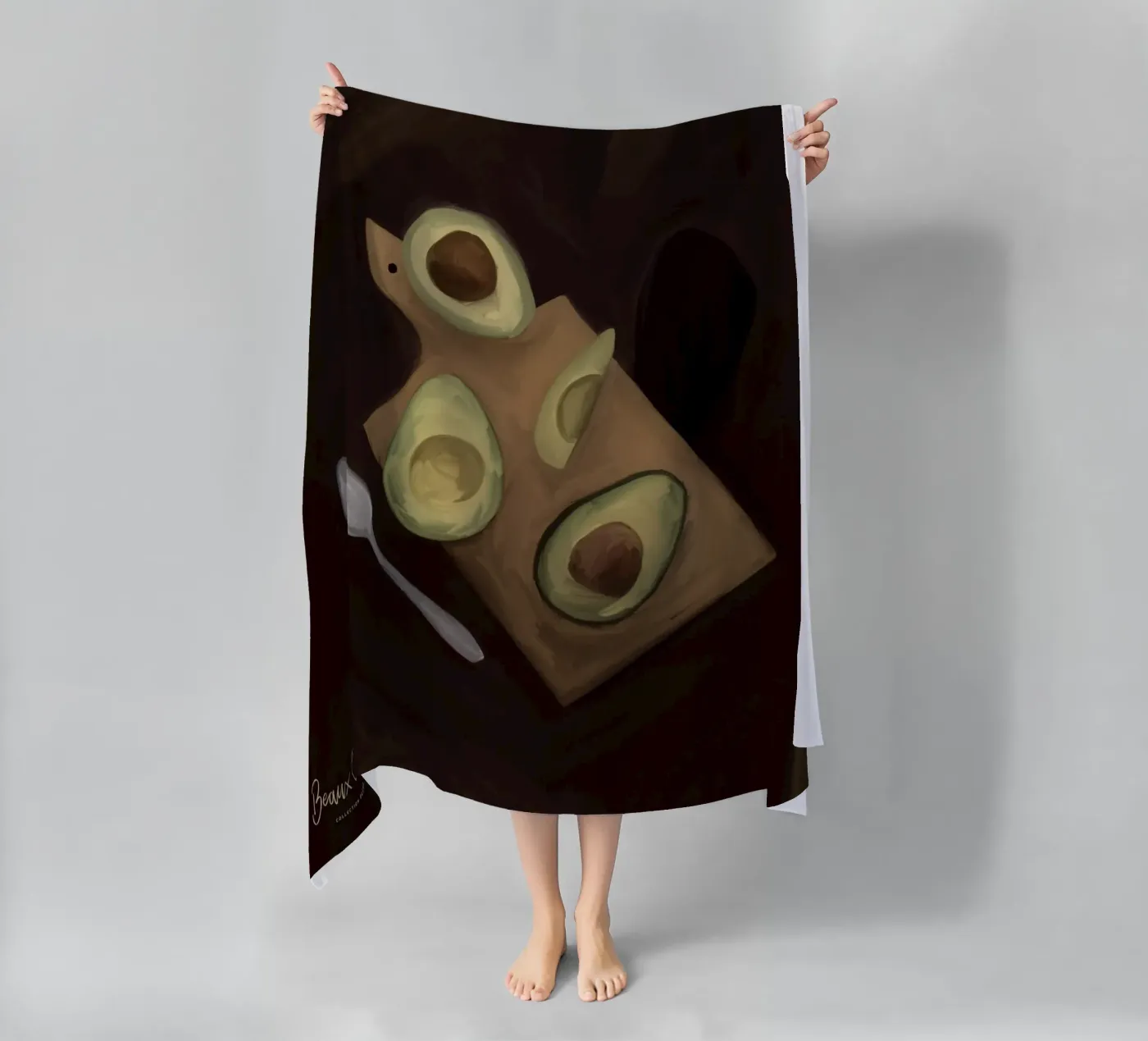 Fluid Geometry Strandtuch von Mike Leymi