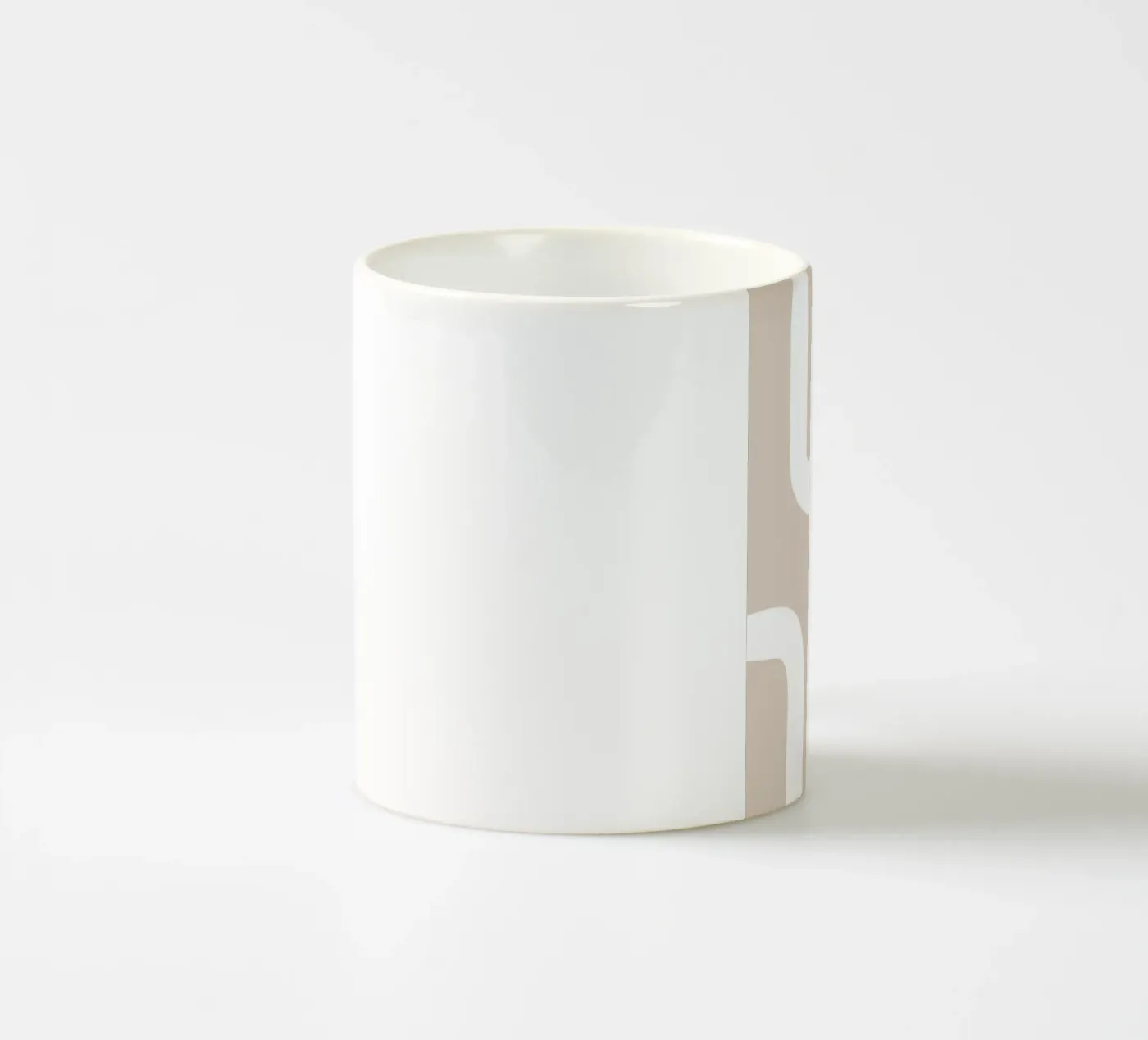 Floating Shapes ceramic mug by Mike Leymi
