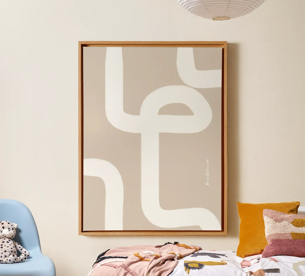Floating Shapes tela con Cornice a cassetta da Mike Leymi