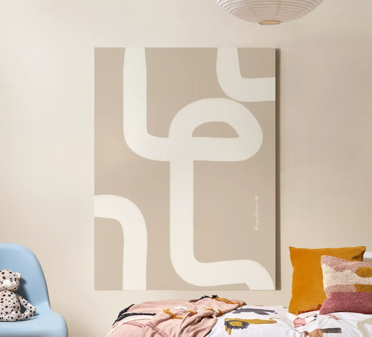 Floating Shapes tela con Cornice a cassetta da Mike Leymi