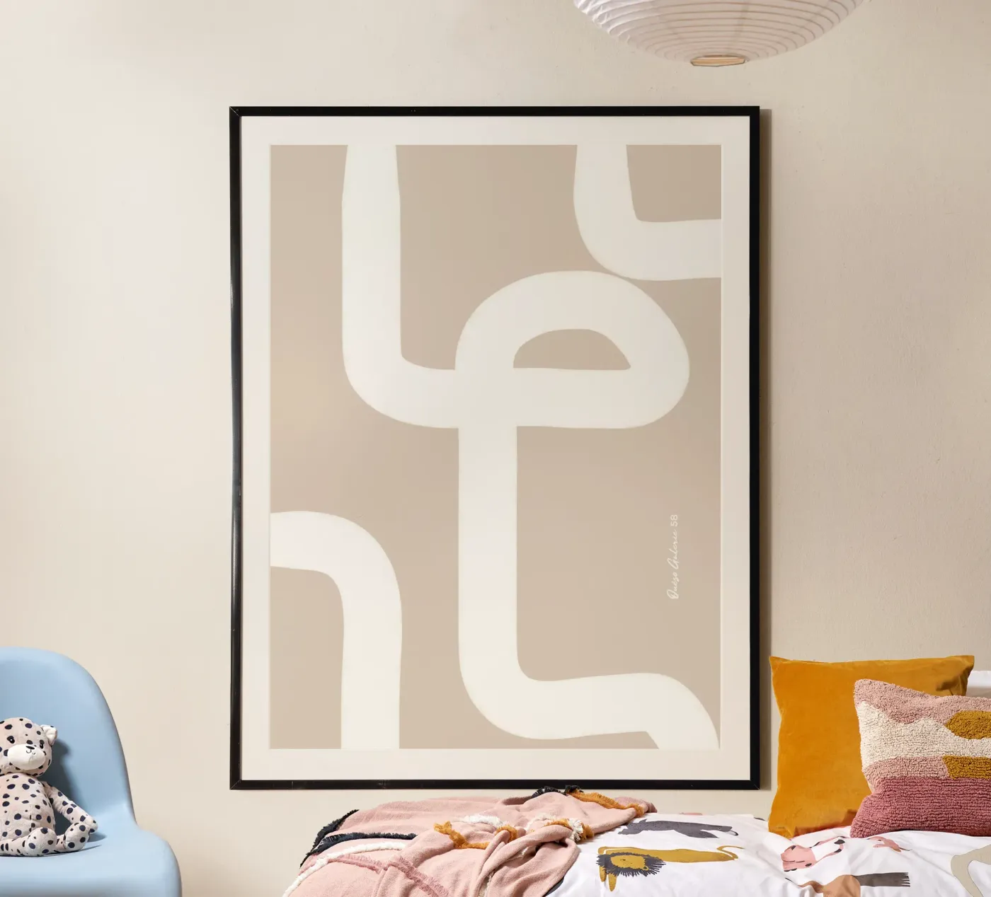 Floating Shapes poster by Mike Leymi
