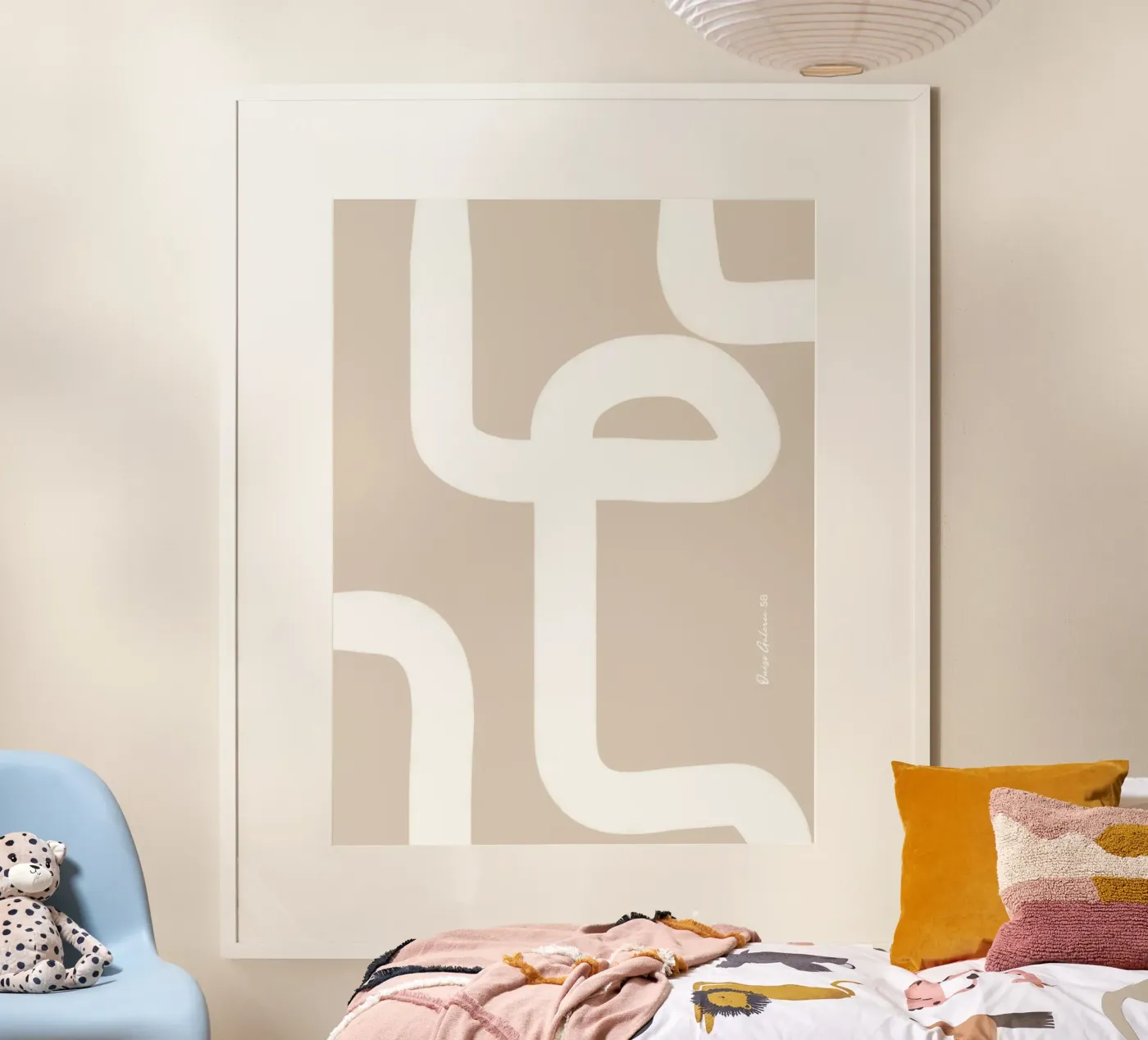 Floating Shapes poster by Mike Leymi