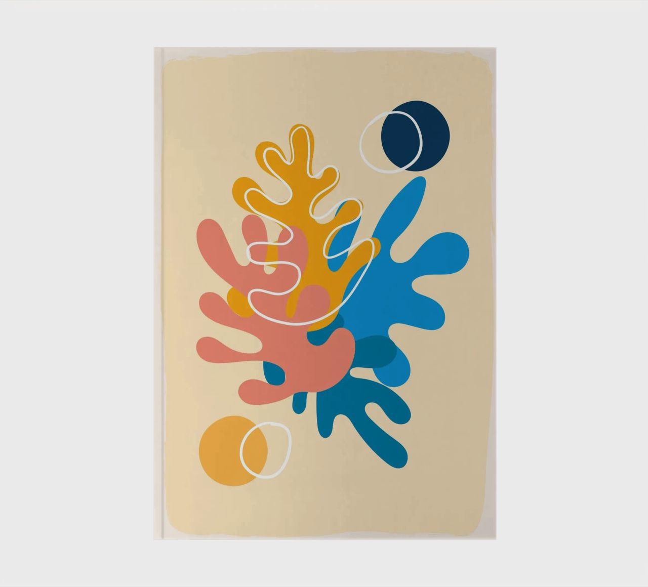 Colourful abstraction - Matisse-inspired design notebook by Whole©