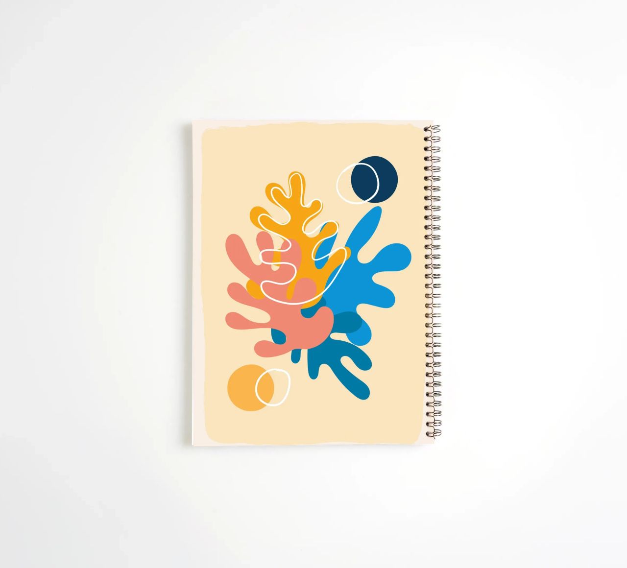 Colourful abstraction - Matisse-inspired design spiral notebook by Whole©