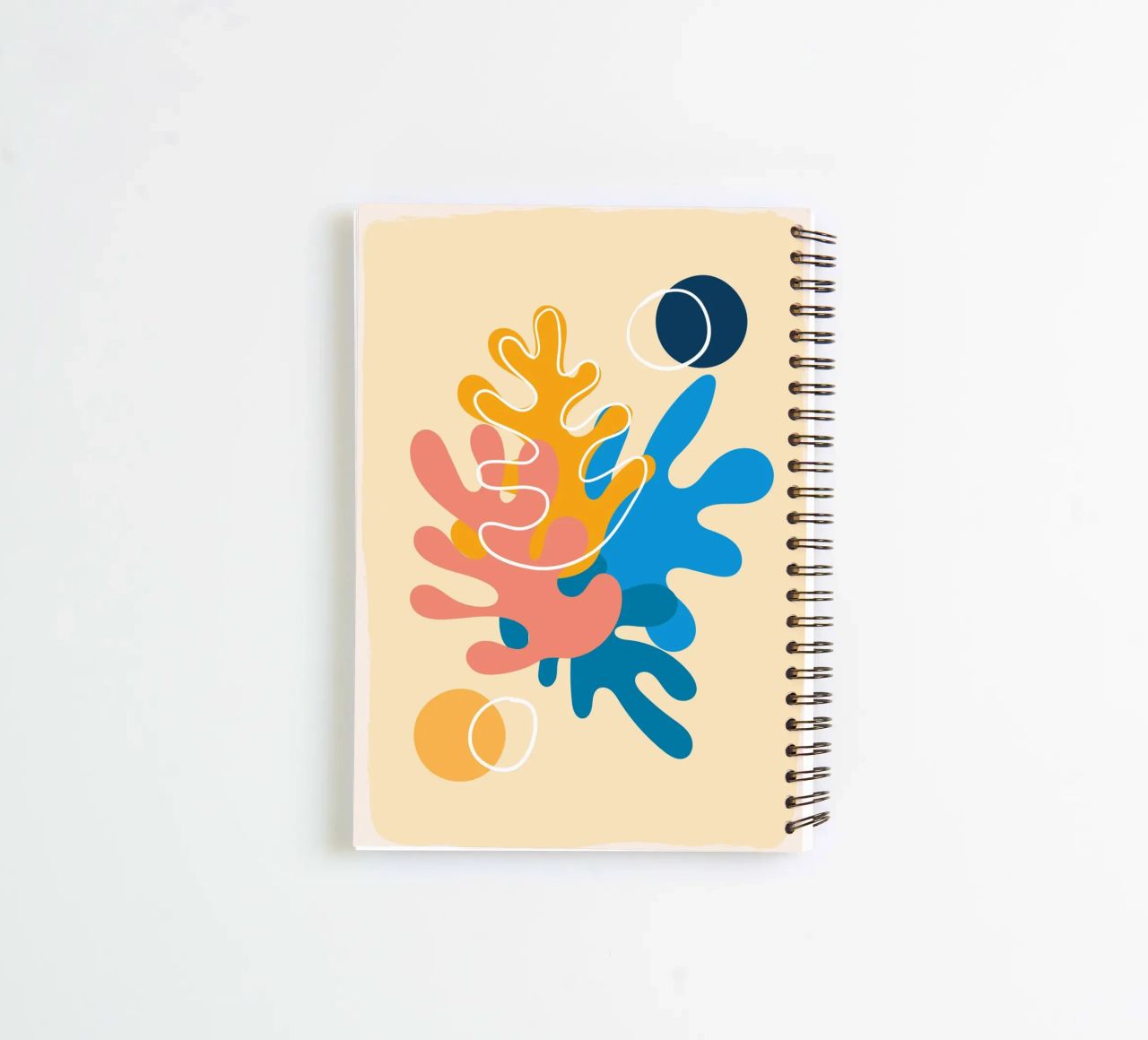 Colourful abstraction - Matisse-inspired design spiral notebook by Whole©