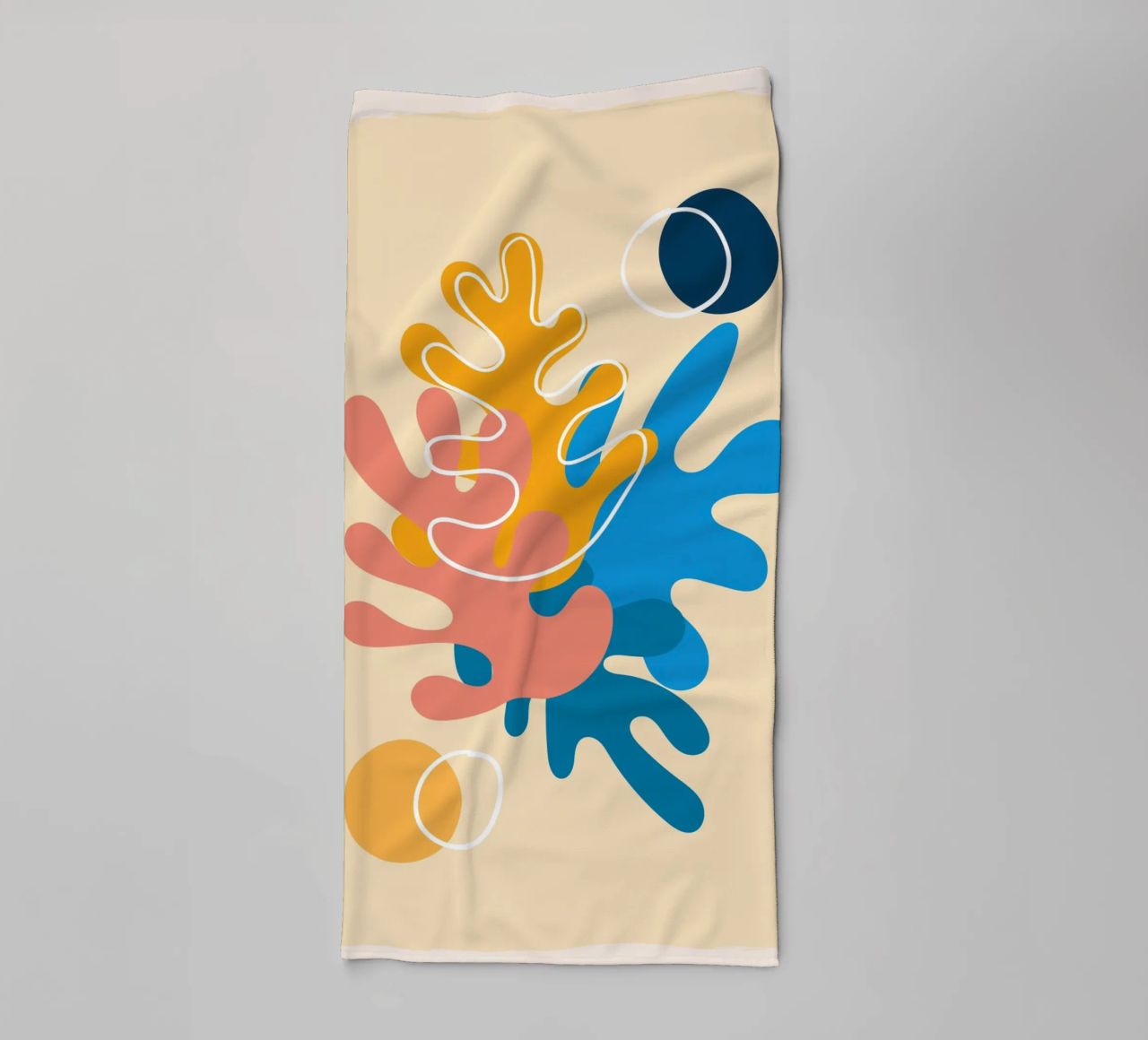 Colourful abstraction - Matisse-inspired design towel by Whole©