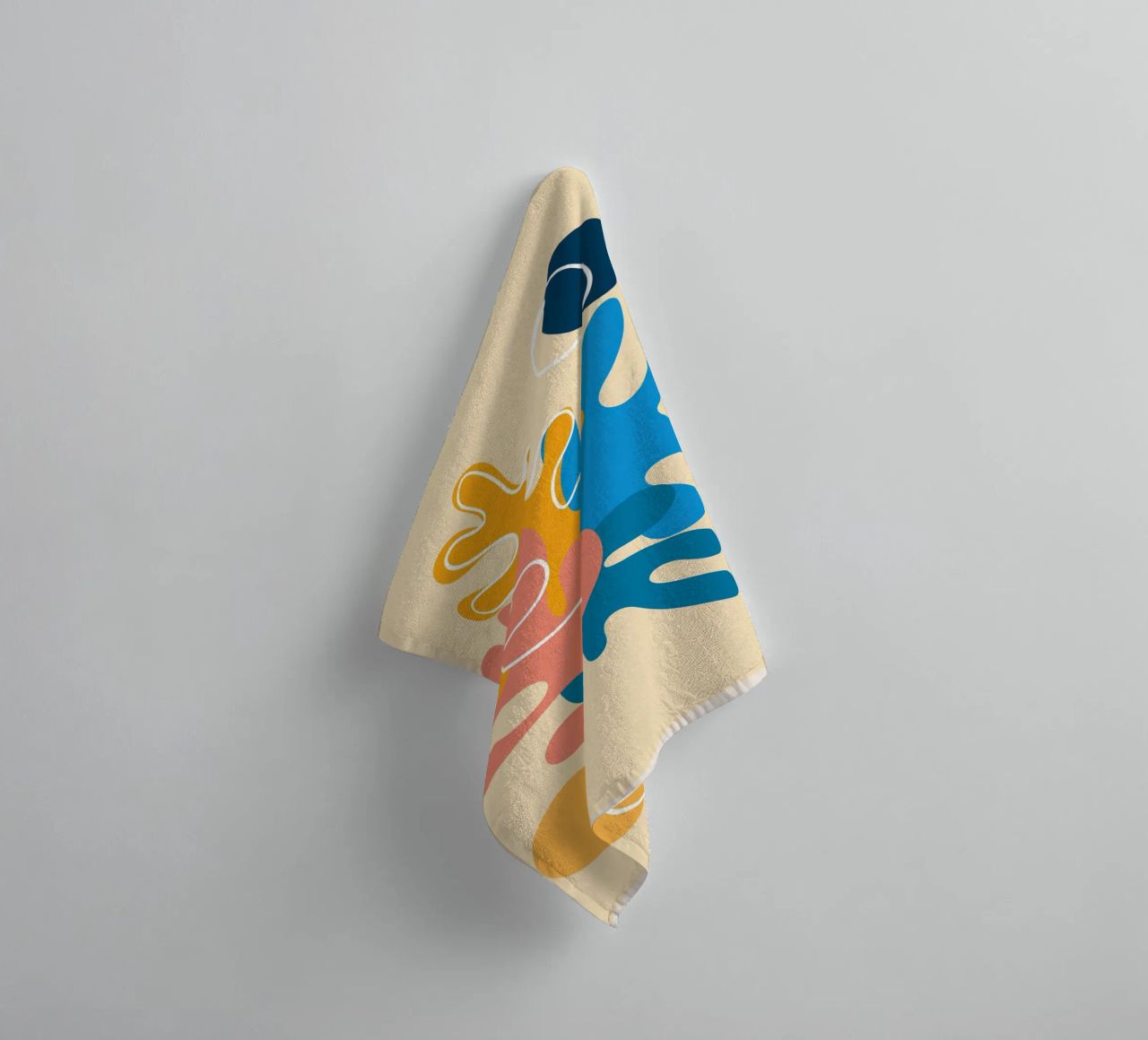 Colourful abstraction - Matisse-inspired design towel by Whole©