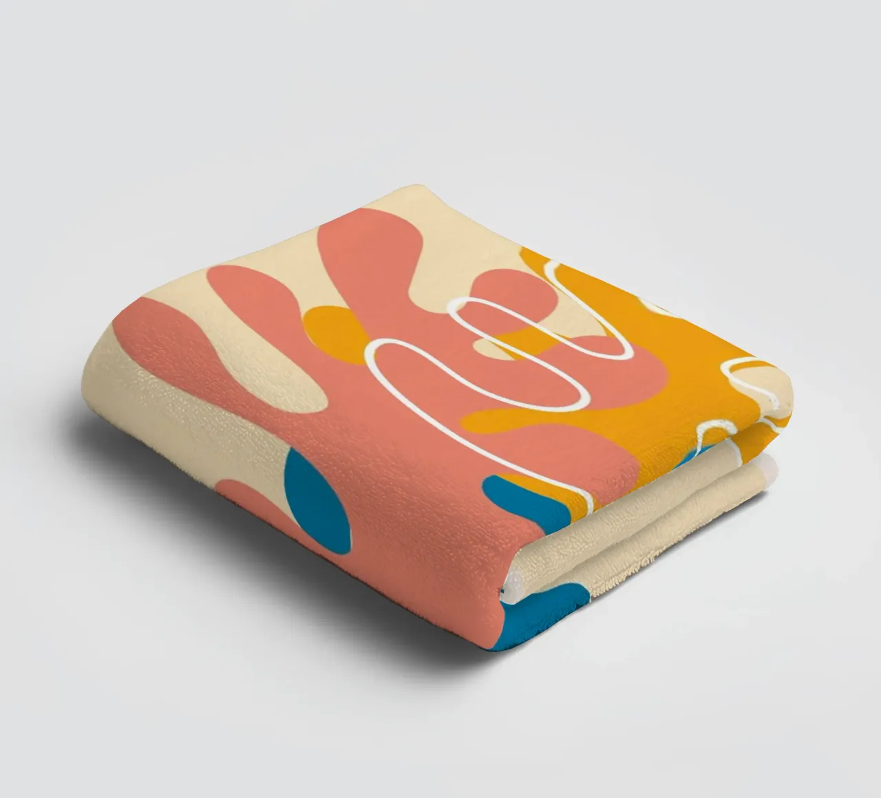 Bunte Abstraktion – Matisse inspiriertes Design Handtuch von Whole©