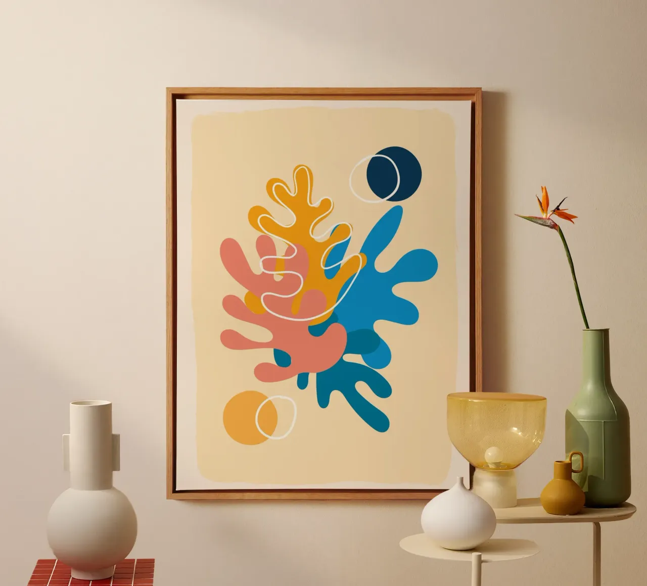 Bunte Abstraktion – Matisse inspiriertes Design Leinwand von Whole©