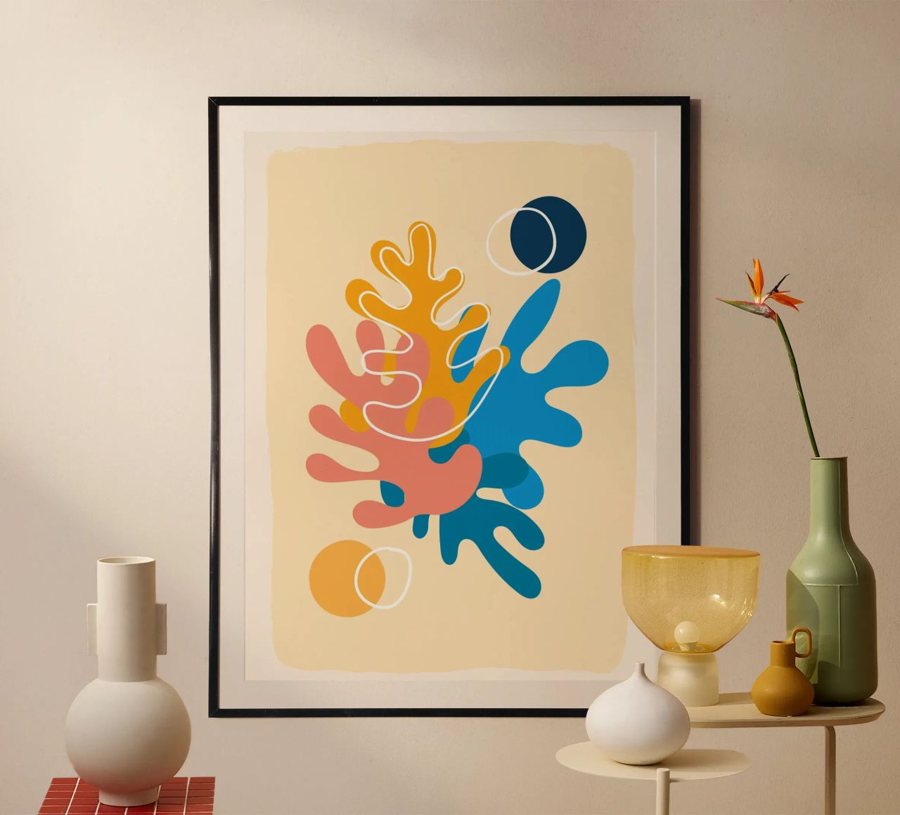 Colourful abstraction - Matisse-inspired design poster by Whole©