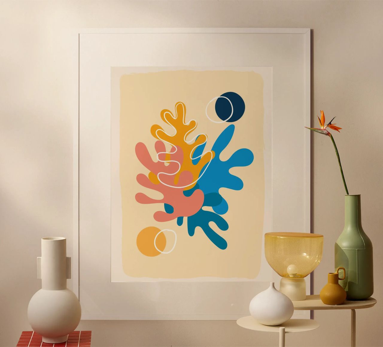 Colourful abstraction - Matisse-inspired design poster by Whole©