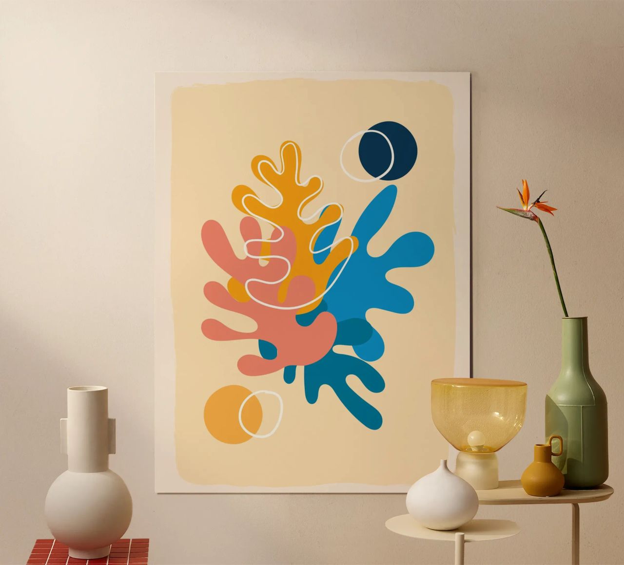 Colourful abstraction - Matisse-inspired design poster by Whole©