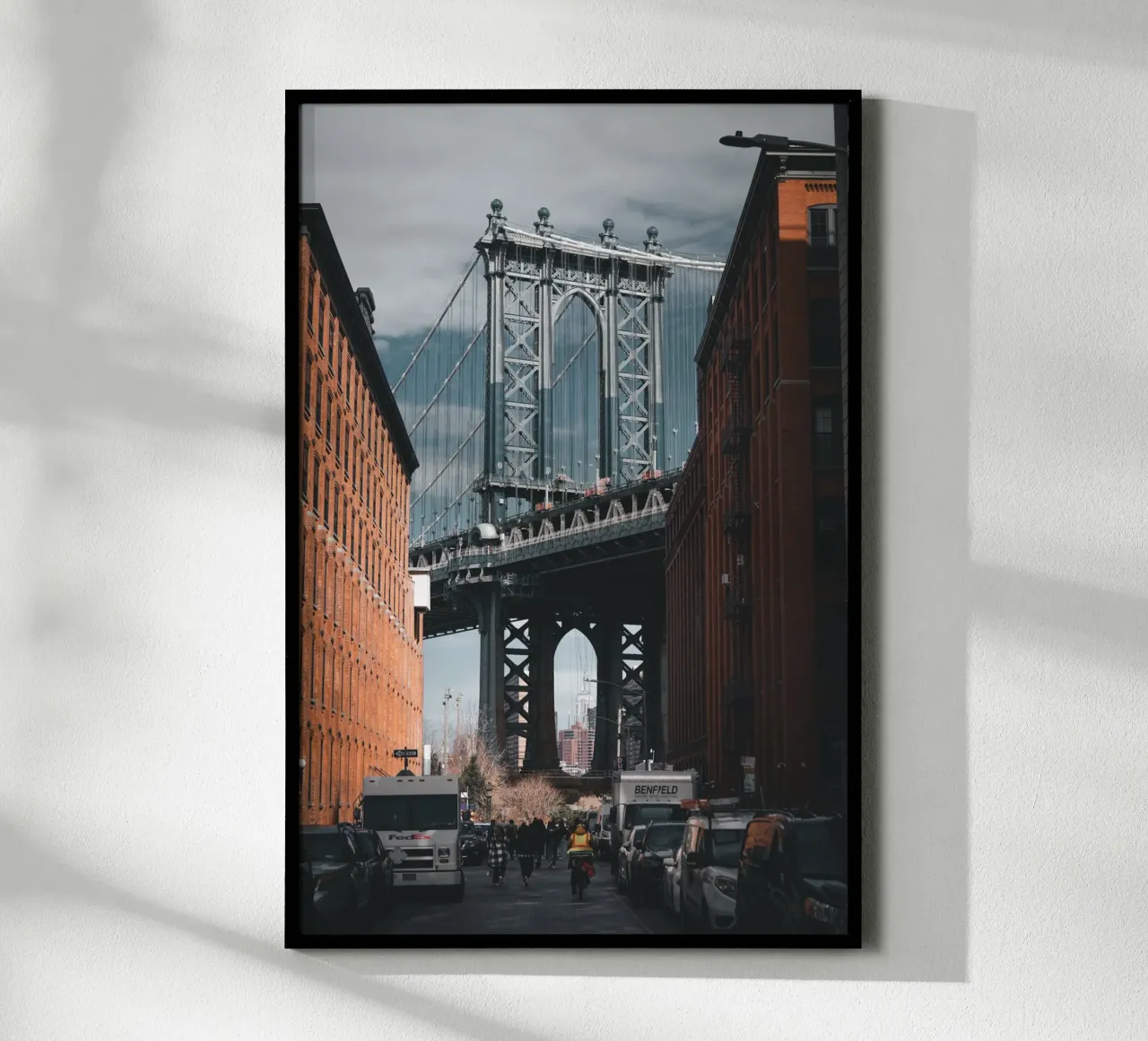 Ponte di Manhattan su DUMBO Brooklyn poster da fokusfernweh