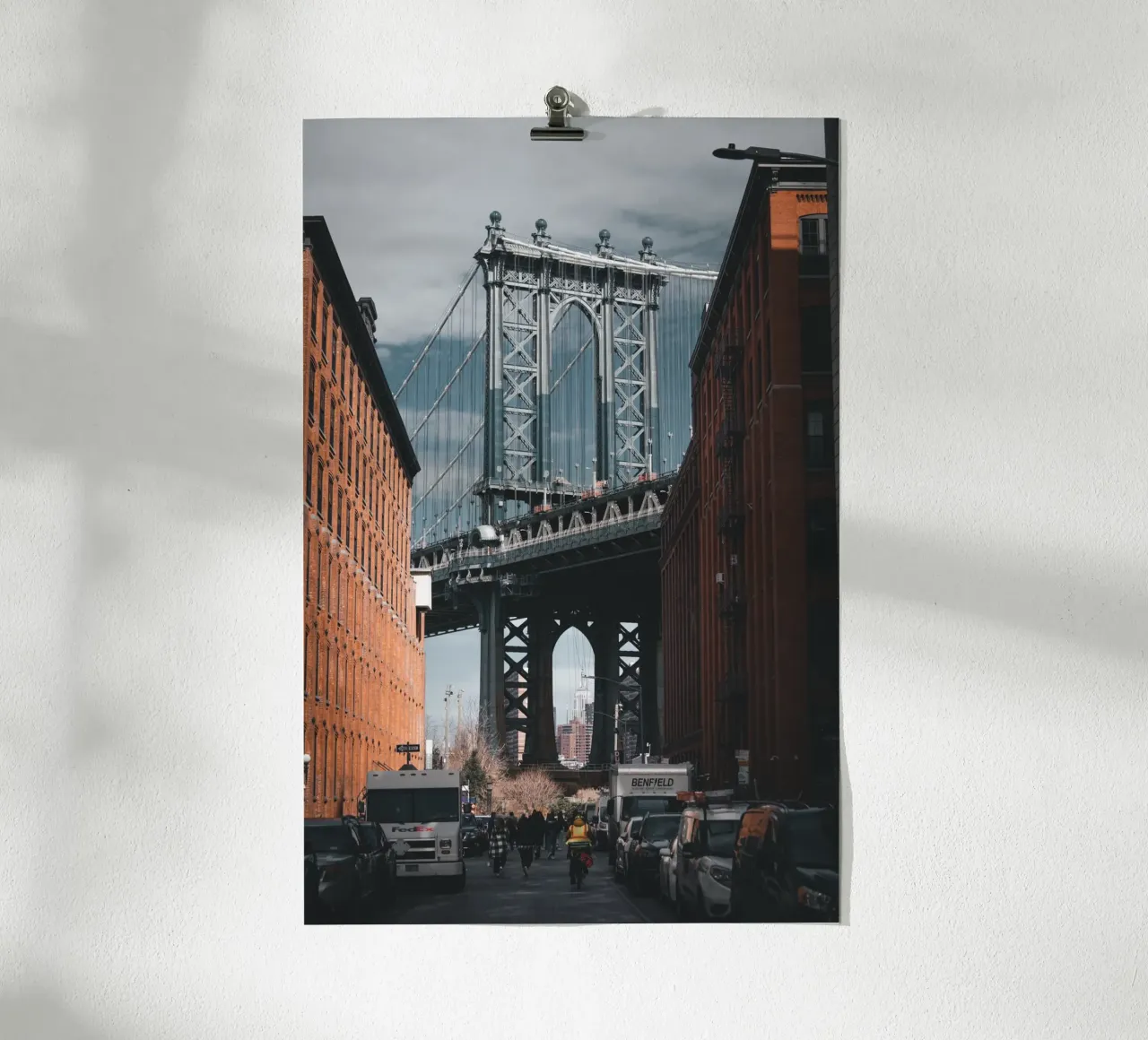 Ponte di Manhattan su DUMBO Brooklyn poster da fokusfernweh