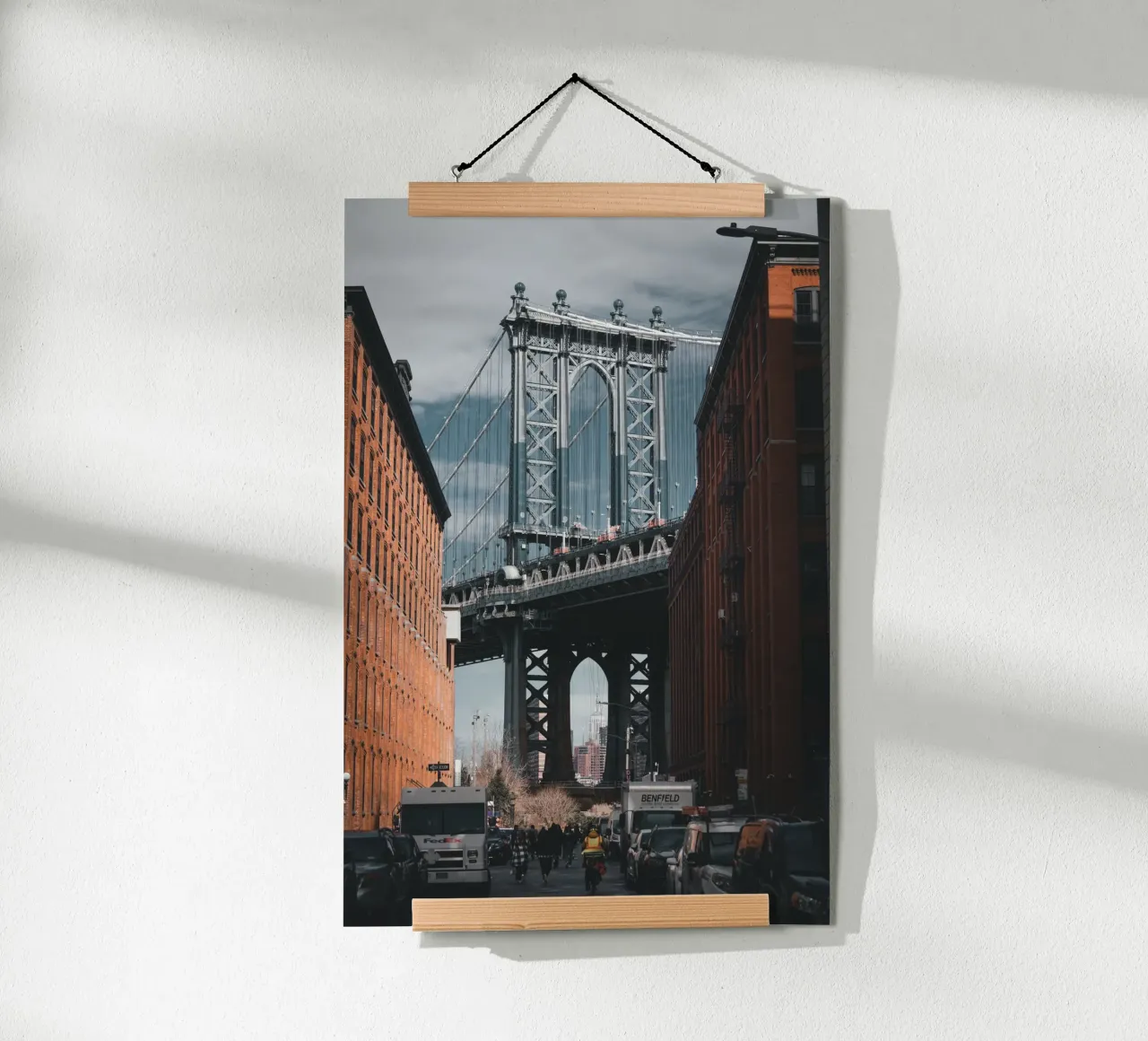 Ponte di Manhattan su DUMBO Brooklyn poster da fokusfernweh
