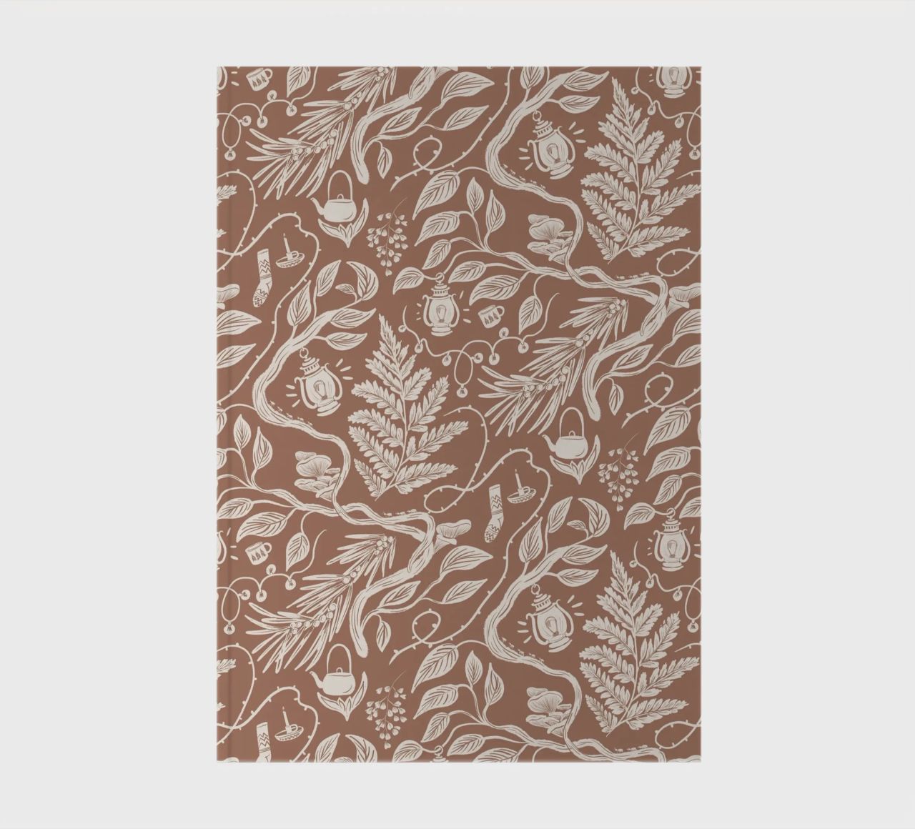 Cabincore Scene - Mocha Mousse Pantone Color carnet de notes de anisillustration