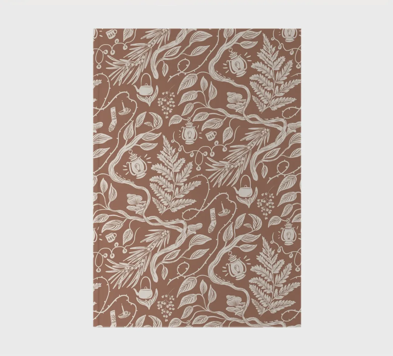 Cabincore Scene - Mocha Mousse Pantone Color carnet de notes de anisillustration