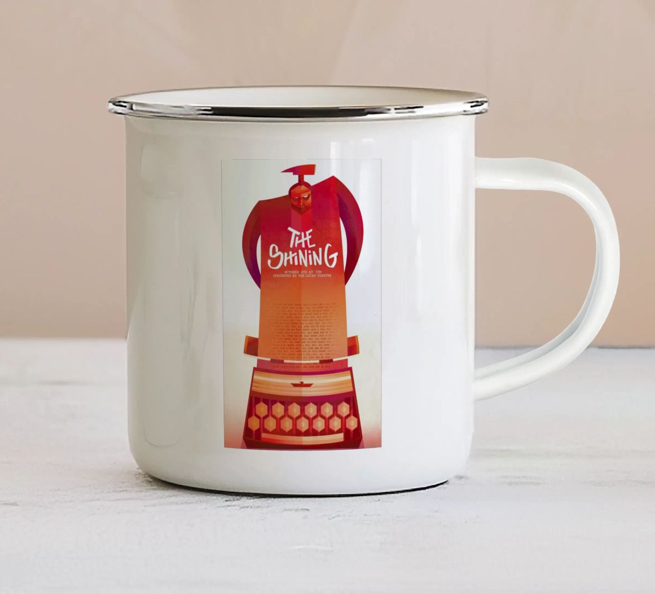 The Shining tazza in smalto da Sean Loose