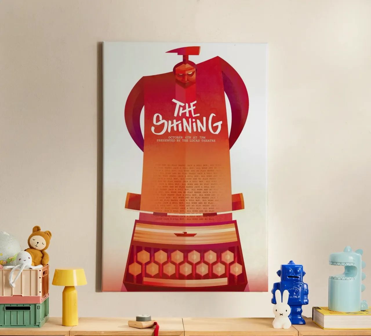 The Shining tela con Cornice a cassetta da Sean Loose