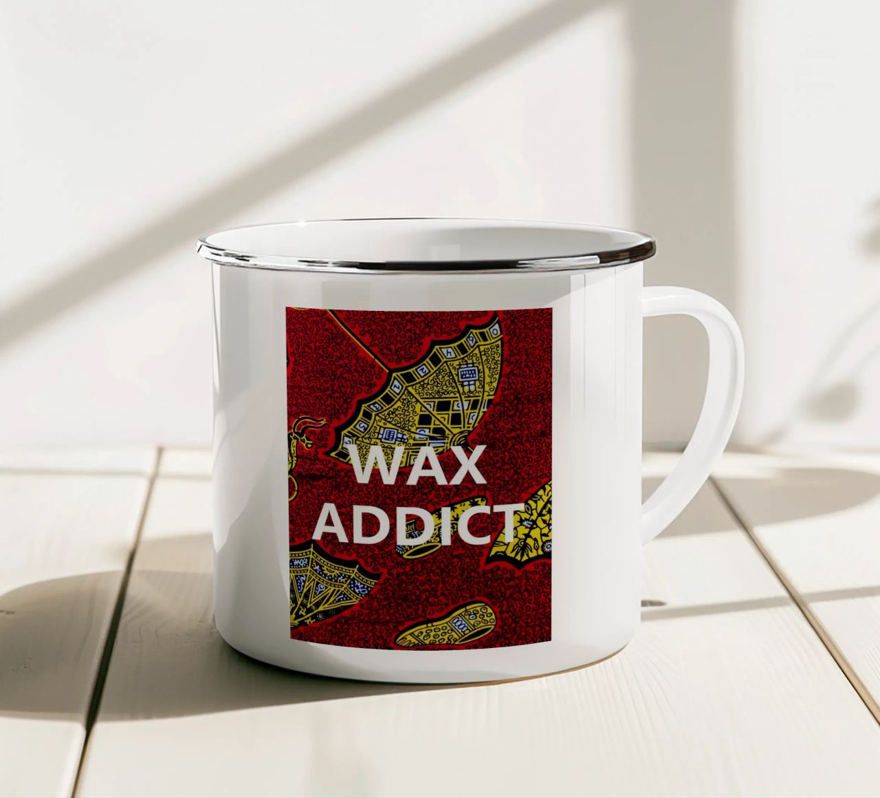 Wax addict tazza in smalto da Mathudace Créas